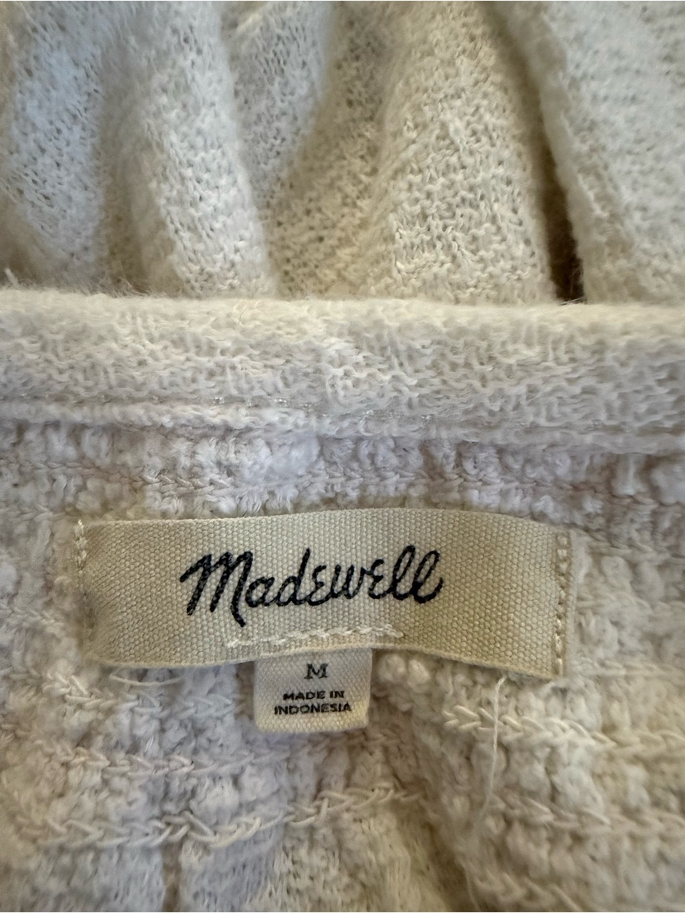 Madewell Smocked Neck Women's Top - Picture 6 of 7